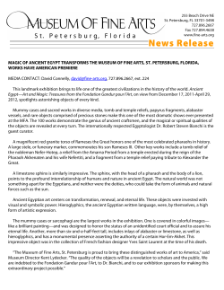 Egypt release final - Fondation Gandur pour l`Art