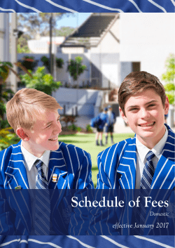 2017 Australian fee schedule
