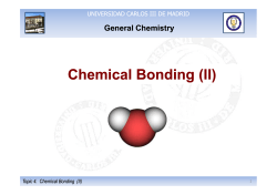 Topic 4. Chemical Bonding (II) - OCW