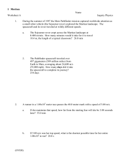 Motion Worksheets A-D Motion A