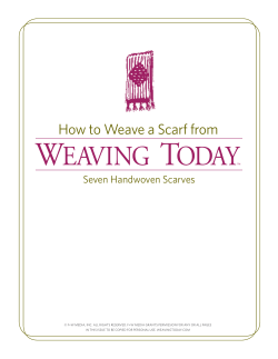 how to Weave a scarf from