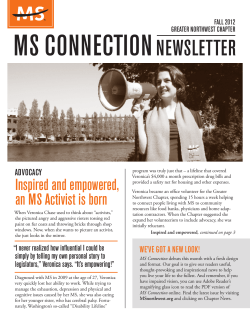 Inspired and empowered, an MS Activist is born