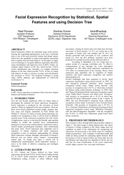 Facial Expression Recognition by Statistical, Spatial Features and