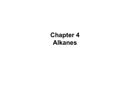 Chapter 4 Alkanes