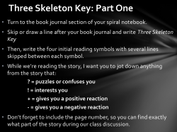 Three Skeleton Key: Part One