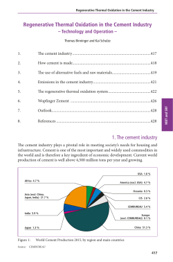 Regenerative Thermal Oxidation in the Cement Industry