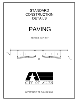 paving - City of Allen