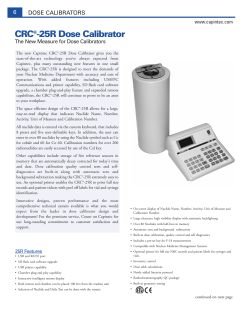 CRC&reg;-25R Dose Calibrator