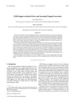 ENSO Impact on Kelvin Waves and Associated Tropical Convection