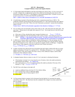 Linear and Angular Kinetics