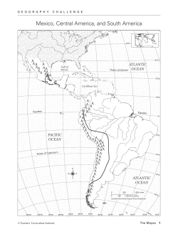 Mexico, Central America, and South America