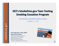 NCI`s smokefree.gov teen texting smoking cessation program pdf