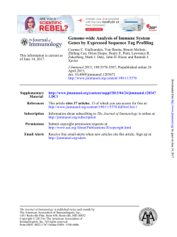 Genes by Expressed Sequence Tag Profiling Genome