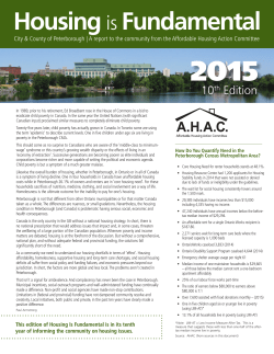 Housing is Fundamental - YES Shelter for Youth and Families