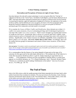 Paternalism and Perceptions of Fairness in Light of Game Theory