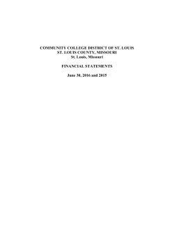 Financial Statement - St. Louis Community College