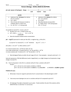 ACID BASE - hudson.edu