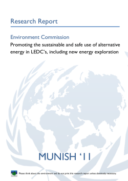 Promoting the sustainable and safe use of alternative