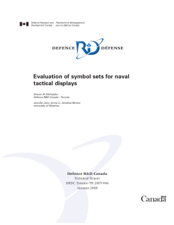 Evaluation of symbol sets for naval tactical displays