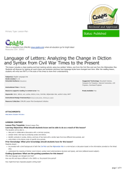 Language of Letters: Analyzing the Change in Diction and Syntax