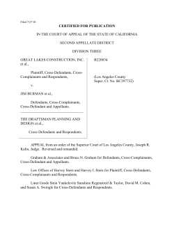 GREAT LAKES CONSTRUCTION INC v. The Draftsman Planning