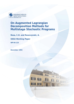 On Augmented Lagrangian Decomposition Methods
