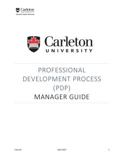 Manager Guide to Preparing for PDP