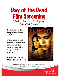 Day of the Dead Film Screening