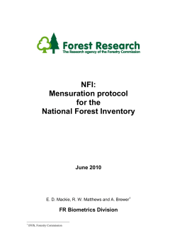 NFI mensuration protocol