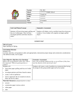 Unit Goal/Theme/Concept Summative Assessment Students will