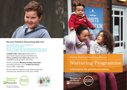 Nurturing Programme
