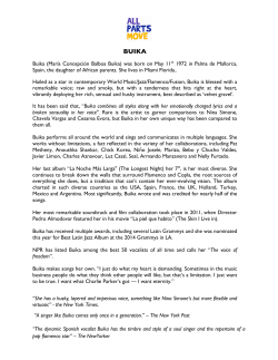 Buika (Mar&iacute;a Concepci&oacute;n Balboa Buika) was born on May 11th