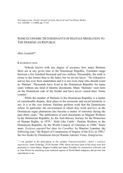 Economic Theories of Migration - Institute of Latin American Studies
