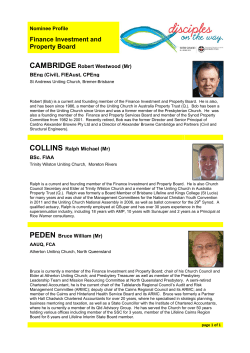 Finance Investment and Property Board