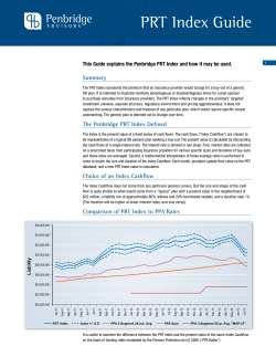 PRT Index Guide - Penbridge Advisors