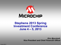 MFS Investment Management Microchip Visit May 9, 2011