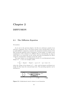 Chapter 2 - Diffusion