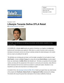 Lifestyle Tenants Define DTLA Retail
