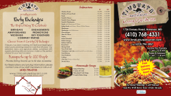 Carry Out Menu Party Packages