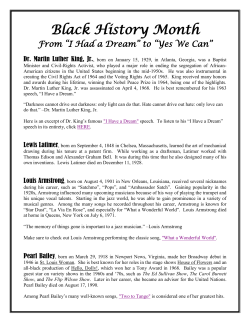 Black History Month - West Ashley High School