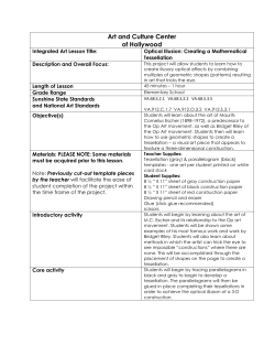 Optical Illusion- Creating a Mathematical Tessellation
