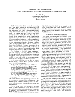 Department of Anthropology Georgia State University partially due to