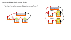 Interpret and draw simple parallel circuits. - What are the