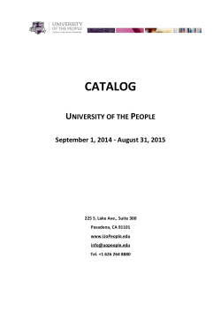 Catalog - UoPeople