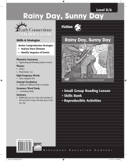 Rainy Day, Sunny Day