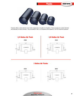 1/4 Gallon Air Tank 1/2 Gallon Air Tank - Ride-Rite