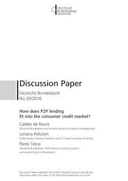 How does P2P lending fit into the consumer credit