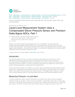 Liquid-Level Measurement System Uses a