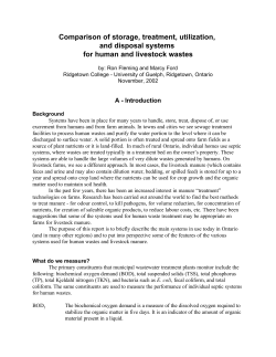 Human waste vs livestock manure