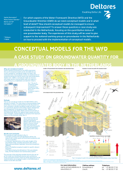 For which aspects of the Water Framework Directive (WFD) and the
